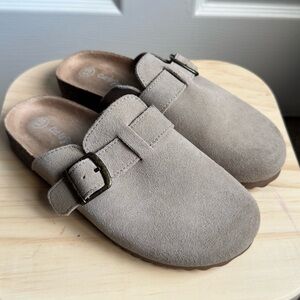 Cat & Jack Suede Buckle Slip-On Clogs